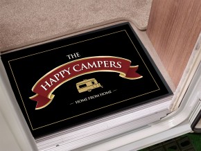 Happy Campers caravan door mat