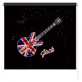 Union jack guitar childrens personalised blind