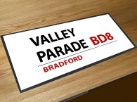 Valley parade football street sign bar runner