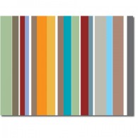 Abstract stripes printed blinds