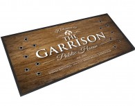 The Garrison Public House wood effect bar runner mat