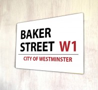 Baker Street London metal Street sign