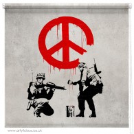 Banksy Peace not War blind
