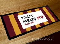 Valley Parade football sign bar runner mat