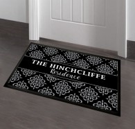 Personalised floral door mat