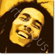 Bob Marley printed blind