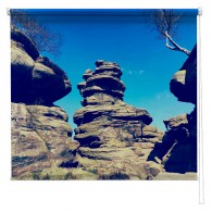 Brimham Rocks formation printed blind