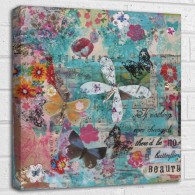 If nothing ever changed there'd be no butterflies quote canvas art