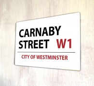 Carnaby Street London metal Street sign