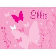 Personalised butterfly childrens canvas art