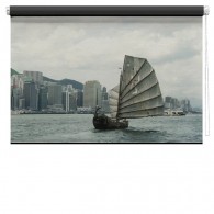 Chinese boat Printed Blind