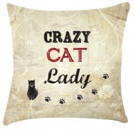 Crazy Cat Lady cushion