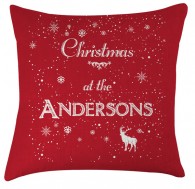 Personalised christmas cushion