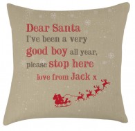 Personalised Santa childrens cushion