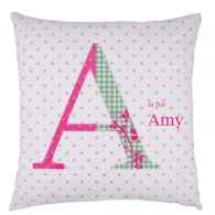 Personalised Letter childrens cushion