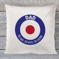Dad mod circle linen cushion