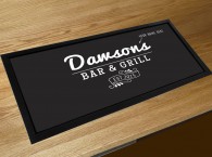 Personalised Bar & Grill name bar runner mat