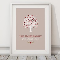 Personalised Family tree print