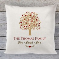 Family Tree Personalised linen cushion