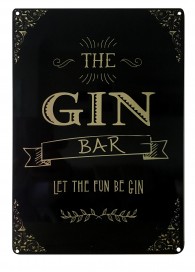 The Gin Bar Gold edition Metal Sign