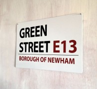 Green Street West Ham Street Sign