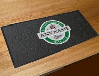 Personalised home brew label bar runner