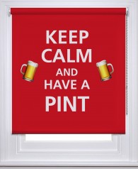 Keep Calm & have a Pint printed bar blind | Picture printed Blinds at Artylicious