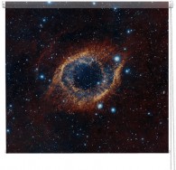 Helix Nebula galaxy printed blind