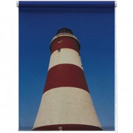 Lighthouse photo printed blind