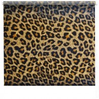 Leopard print roller blind