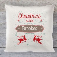 Christmas cushion, personalised nordic style
