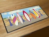 Surfboards bar runner counter mat