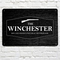 THe winchester pub metal sign, shaun of the dead