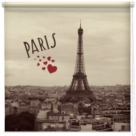 Vintage Paris postcard printed blind