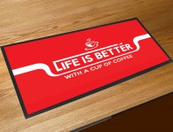 Lifes better with Coffee bar runner