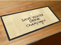 Save water drink champagne bar runner
