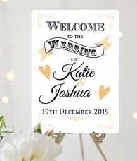 Personalised Welcome to the Wedding Sign