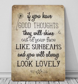 If you have Good Thoughts Roald Dahl quote print