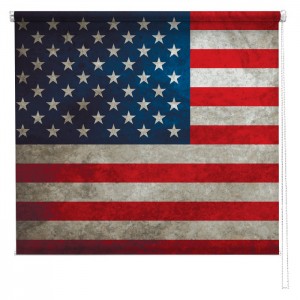 Stars & Stripes American flag printed blind