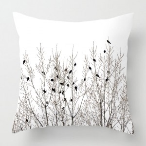 Birds on a branch cushion