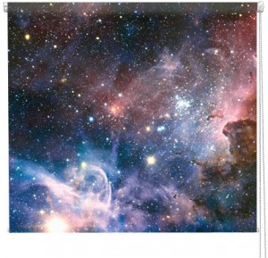 Carina Nebula galaxy printed blind