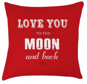 Love you to the moon and back cushion