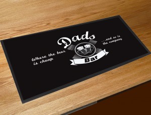 Dads bar vintage style pub runner mat