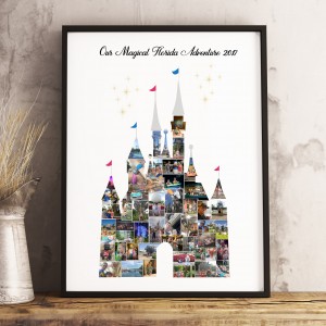 Holiday Castle Photo Memory Collage Print