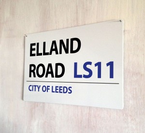 Elland Road Leed Street Sign
