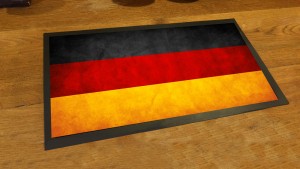 German flag bar runner mat