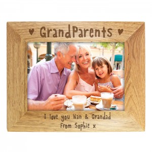 Personalised 5x7 Grandparents Wooden Frame