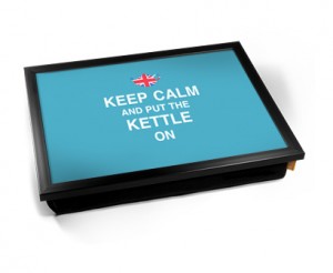 keep calm and put the kettle on laptray