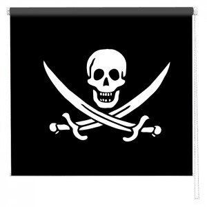 Pirate flag printed blind