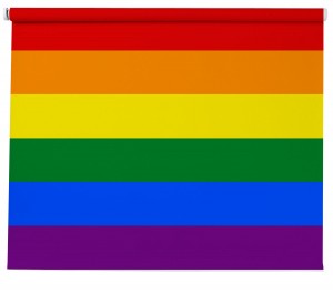 Rainbow Flag printed Blind